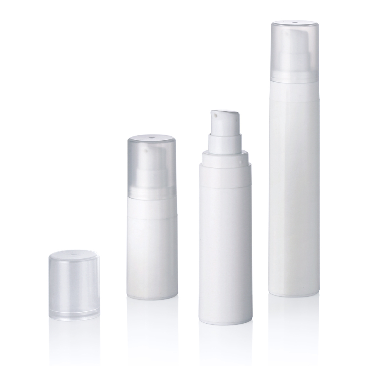 Botella privada de aire L16 de la botella de vacío de la loción de crema rápida blanca plástica de los PP de 15ml 30ml 50ml