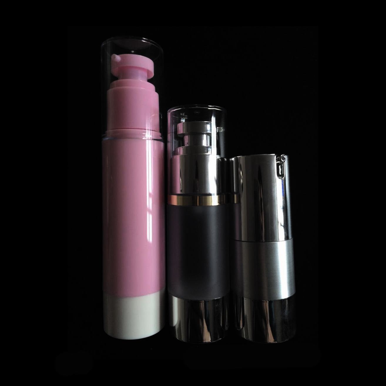 Paquete cosmético de 33 mm 15 30 50 ml tipo prensa loción botella de vacío bb crema esencia polvo hidratante