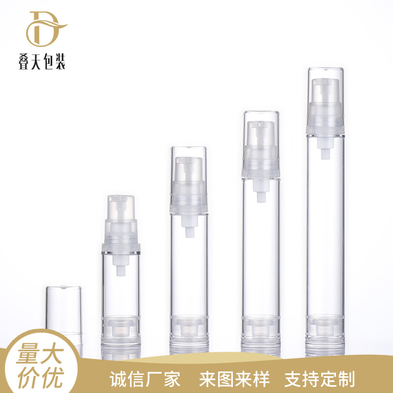 5 10 12 cosméticos 15ml que empaquetan la botella de vacío de la esencia de la crema del BB de la prensa de la botella del vacío de la loción de la botella